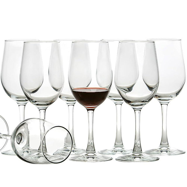 C CREST Elegant 11.2oz Red Wine Glasses for Party, Wedding- Set of 8