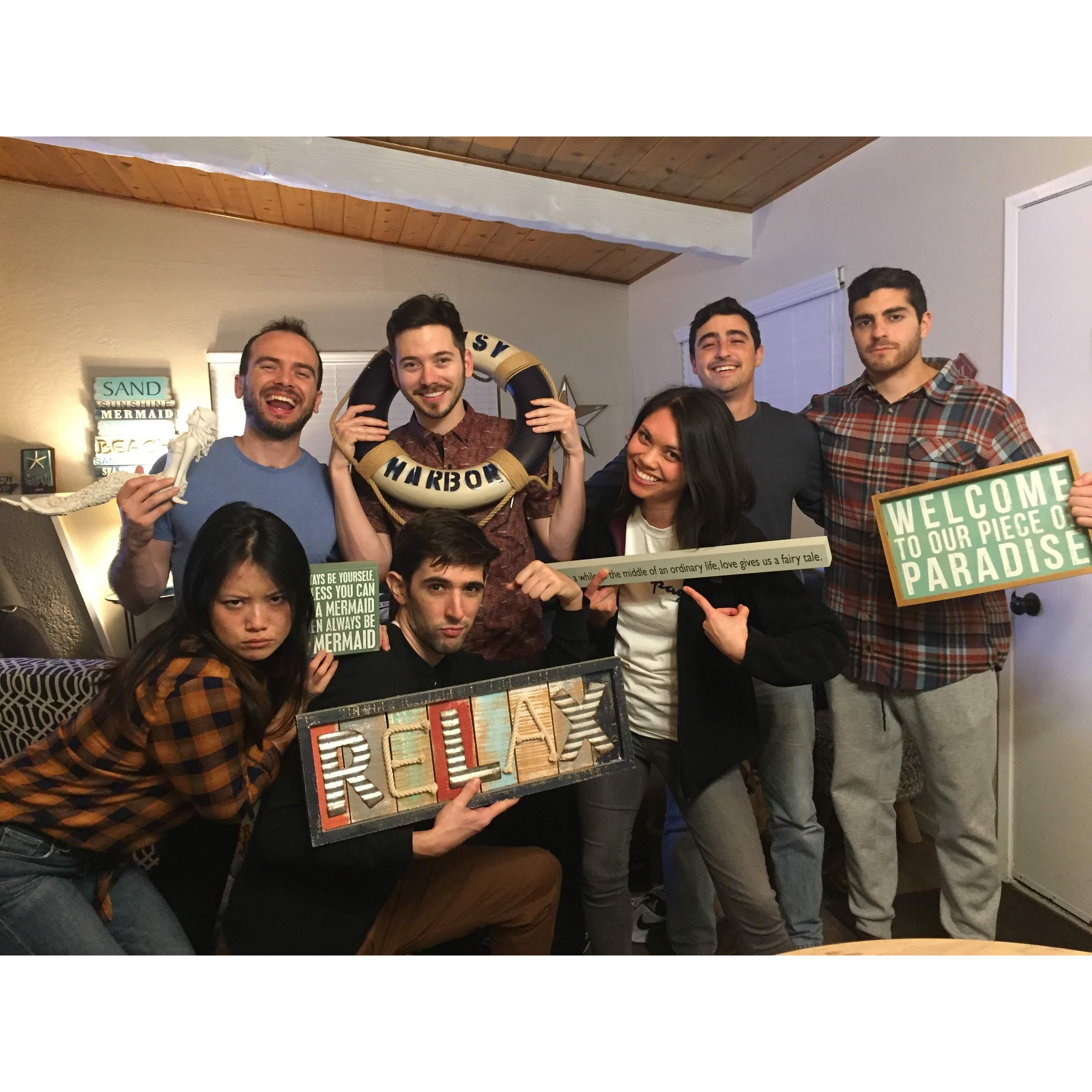 Spending quality time with friends means the world to us! Here we are with the UCLA med school crew at the first of many annual reunions, known by many as the "Santa Barbara Invitational" (SBI).