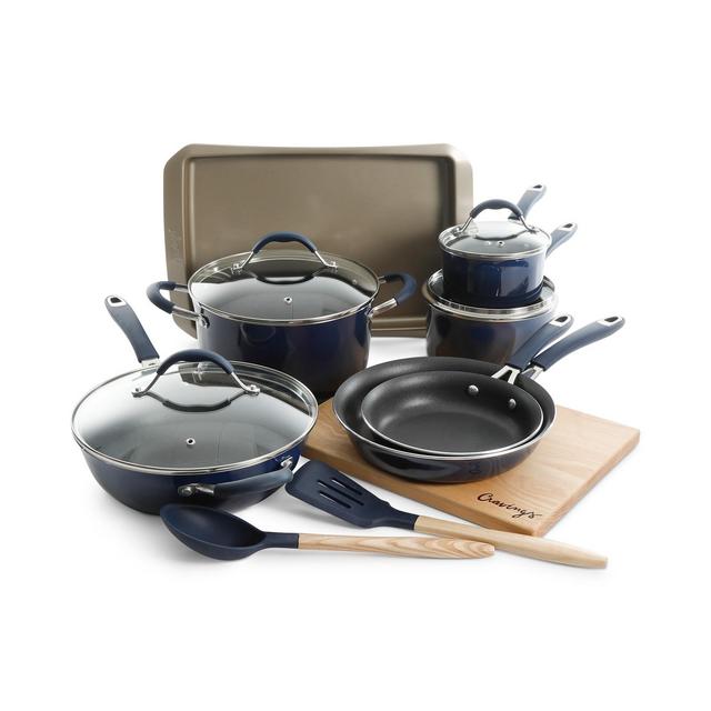 Cravings by Chrissy Teigen 14-Pc. Nonstick Aluminum Cookware Set