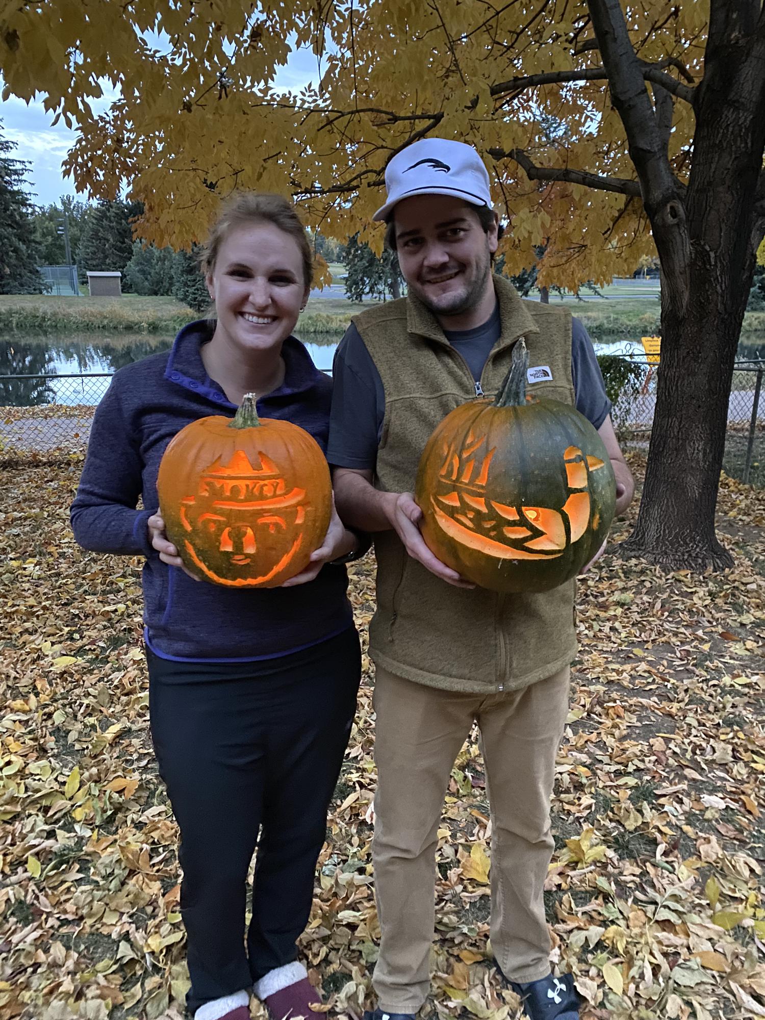 Pumpkin carving. Who do you think won??