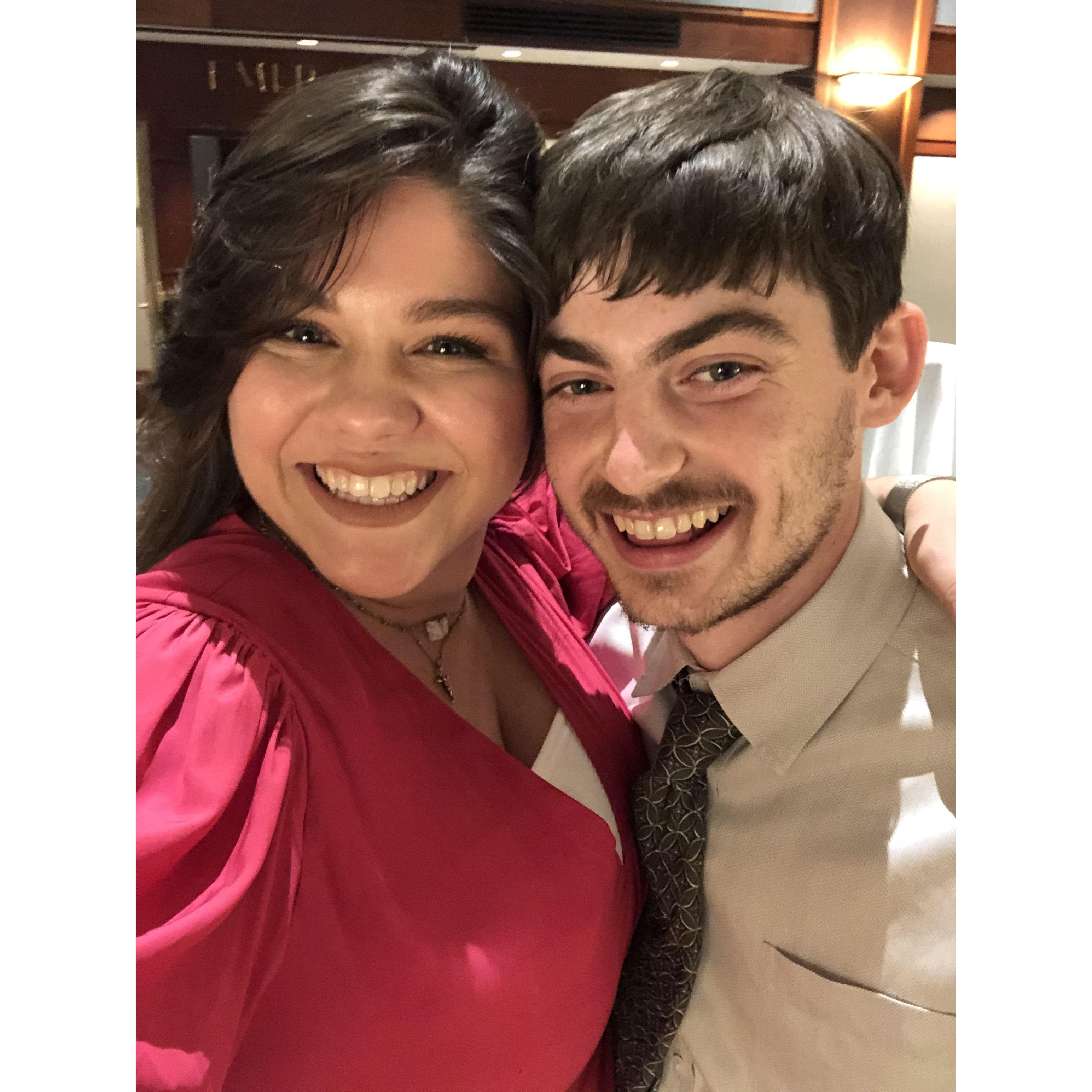 The first of many, many, many weddings together!