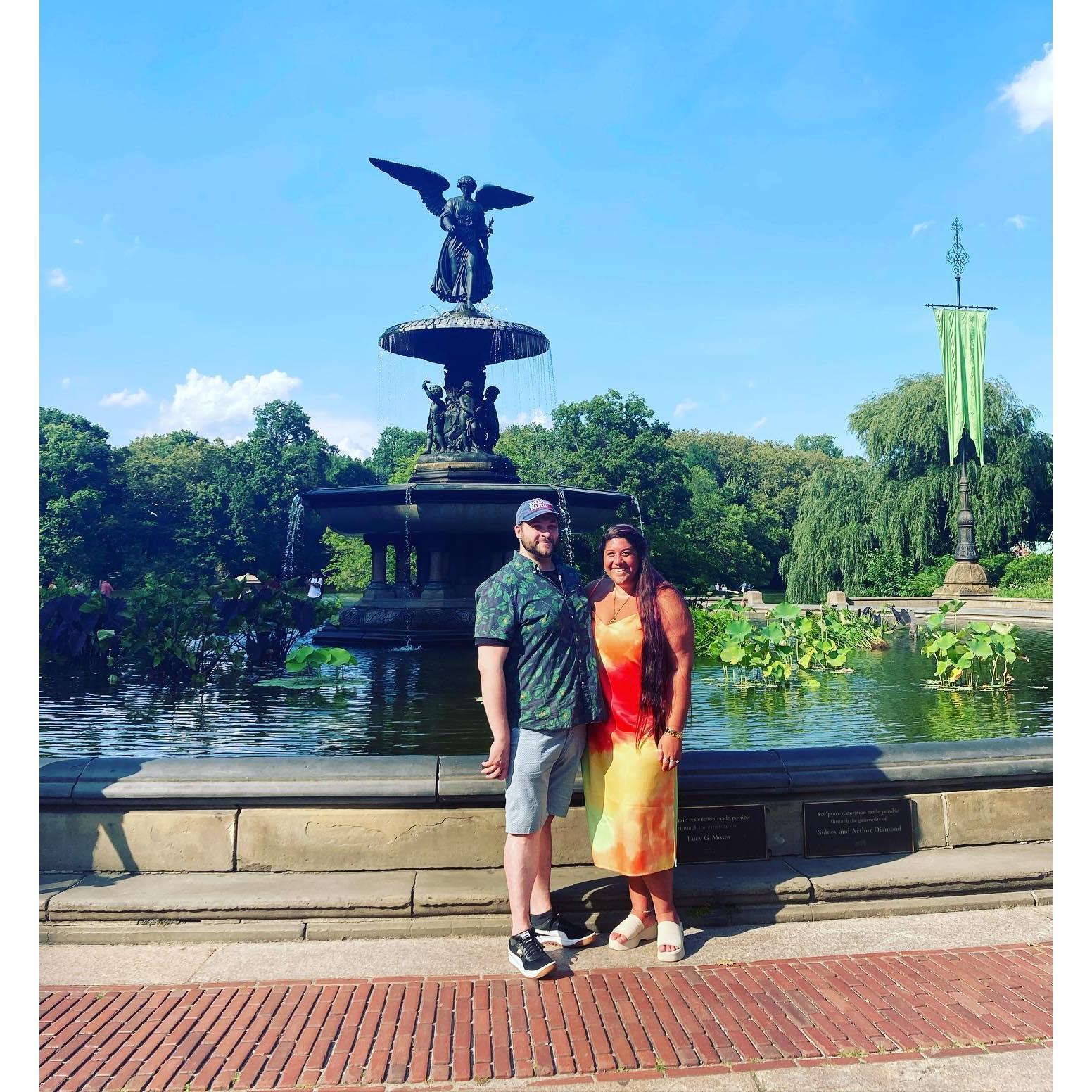 From the hottest day to get engaged... we were melting