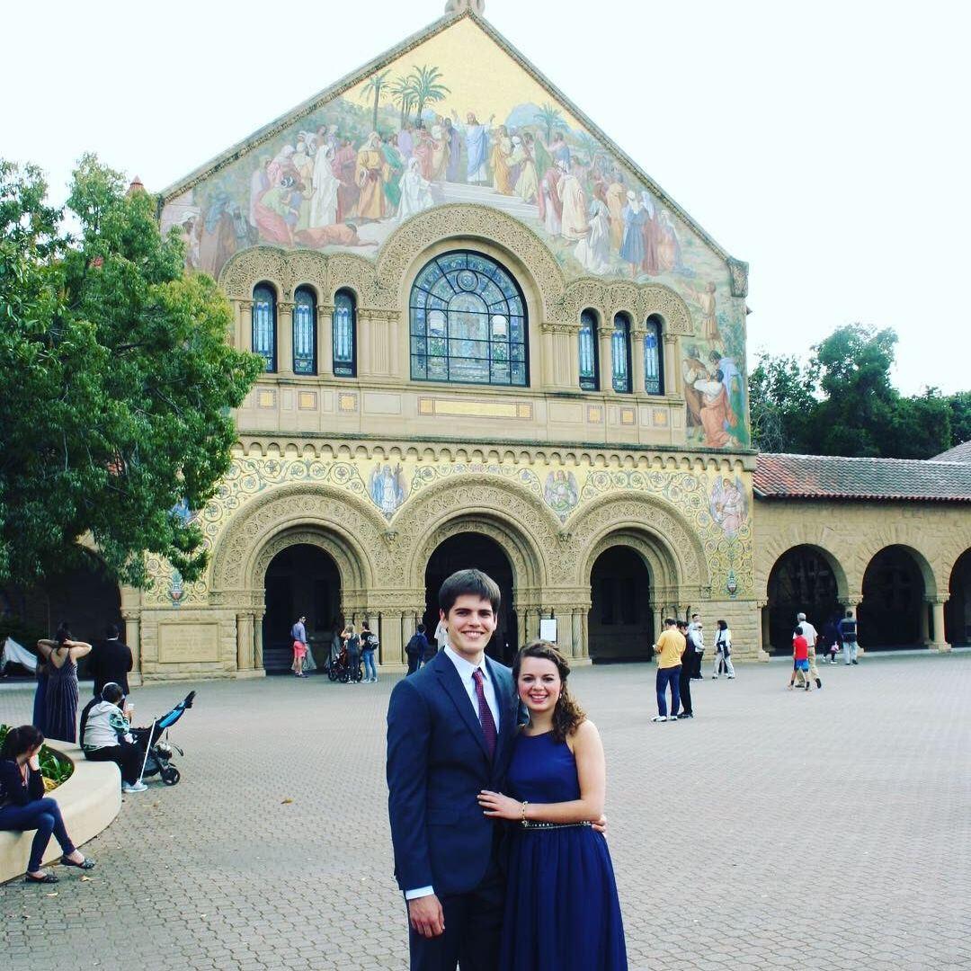 April 2019, Stanford, CA - Pictures on Stanford's campus before Ryan's senior formal.