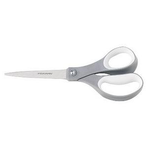 Fiskars® Softgrip Scissors, 8 in. Length, Straight, Stainless Steel