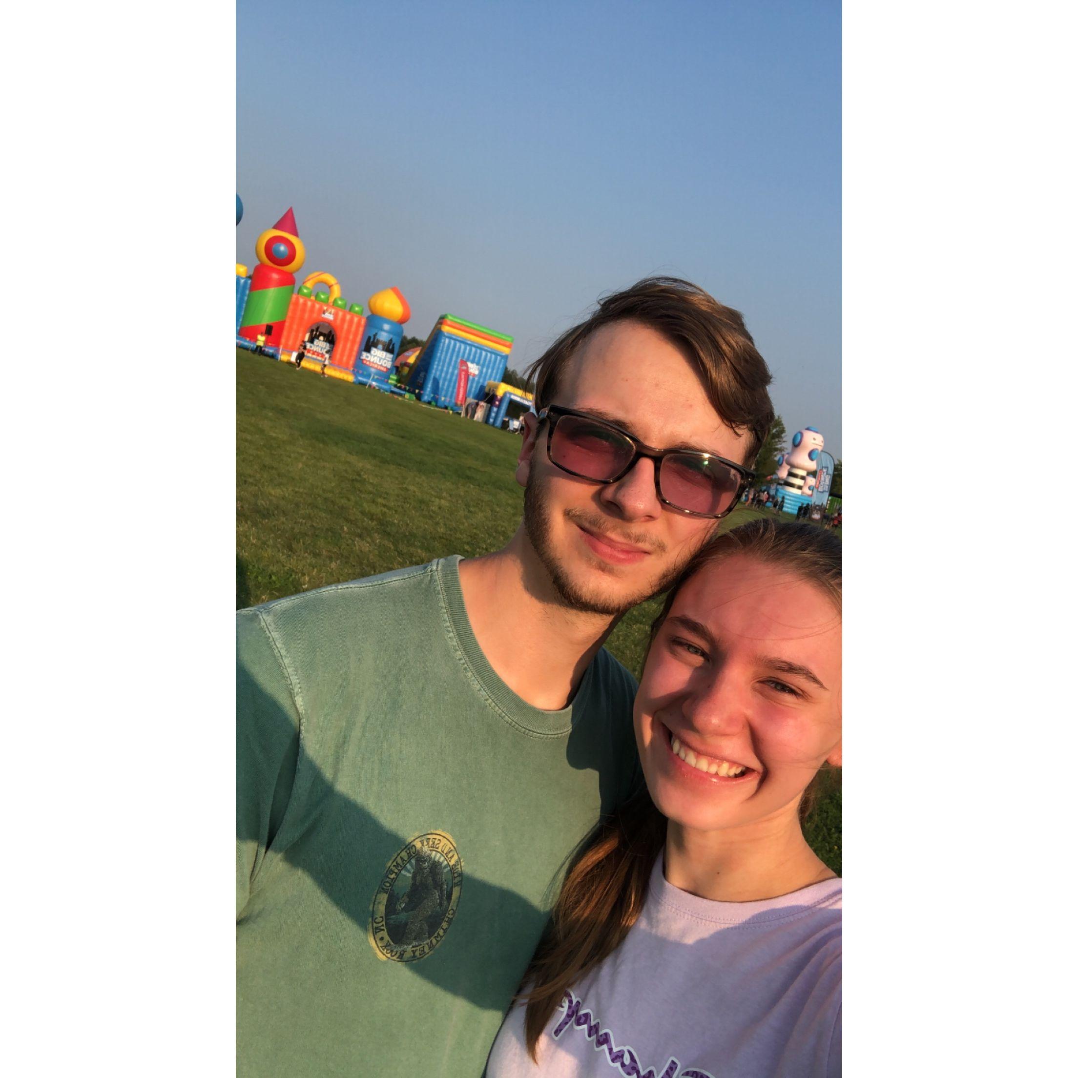 Date at the largest bounce house in America
