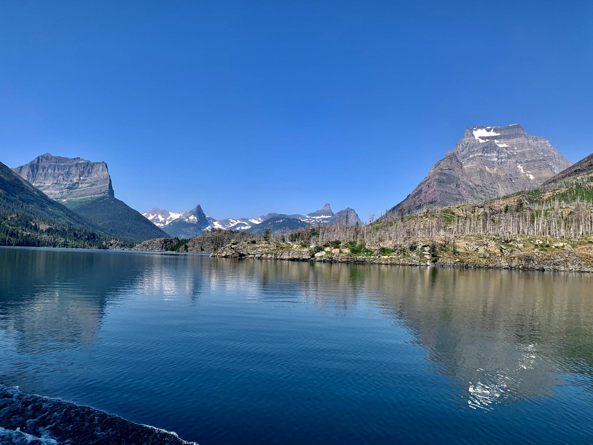 St Mary’s Lake East side of Going to Sun road