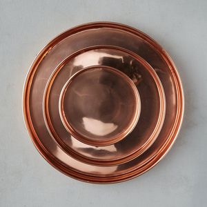 Habit + Form Solid Copper Circle Tray M