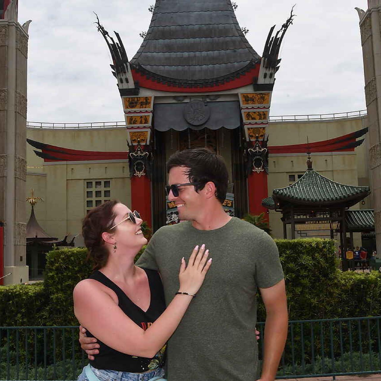 The photographer was singing "Can you feel the love tonight?"
