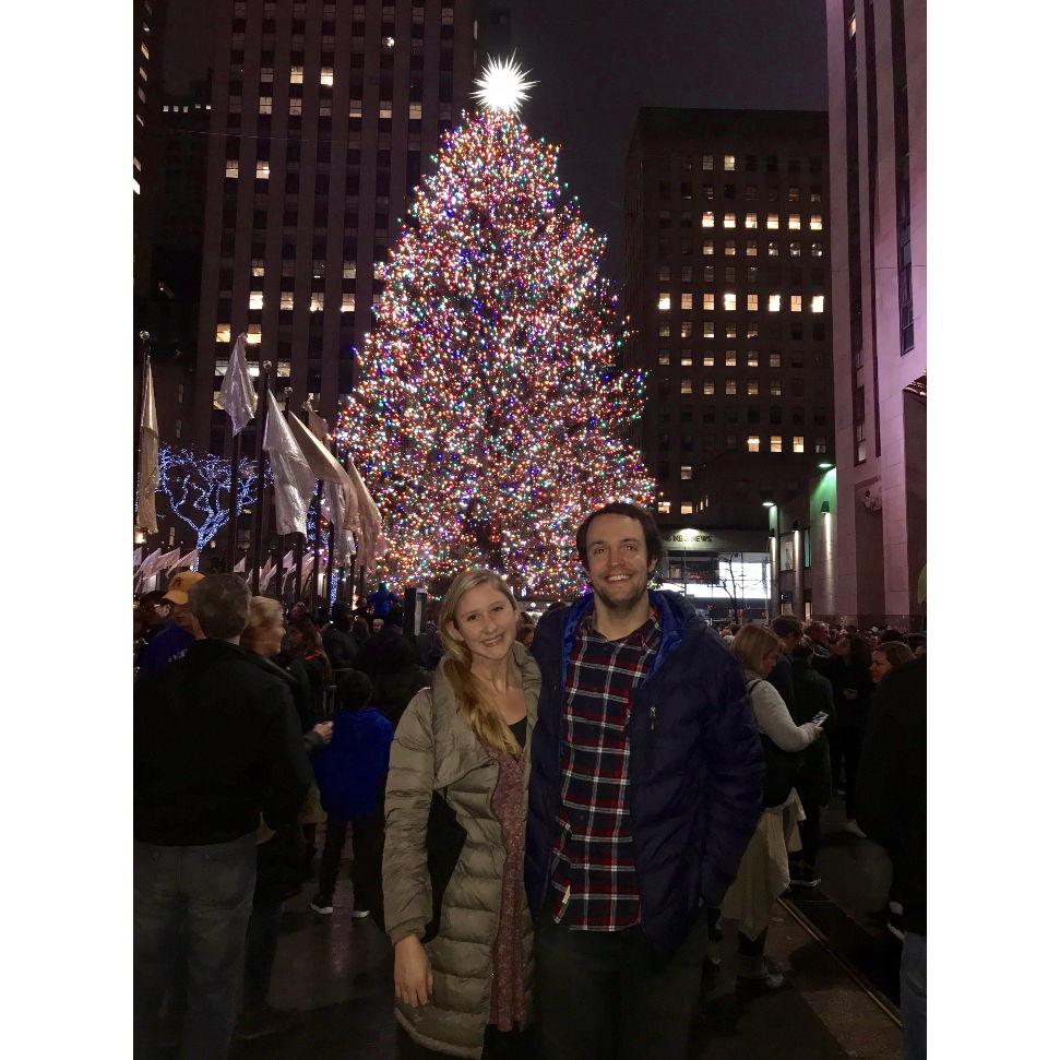 Another trip to NYC, another picture in front of the Rockefeller Tree