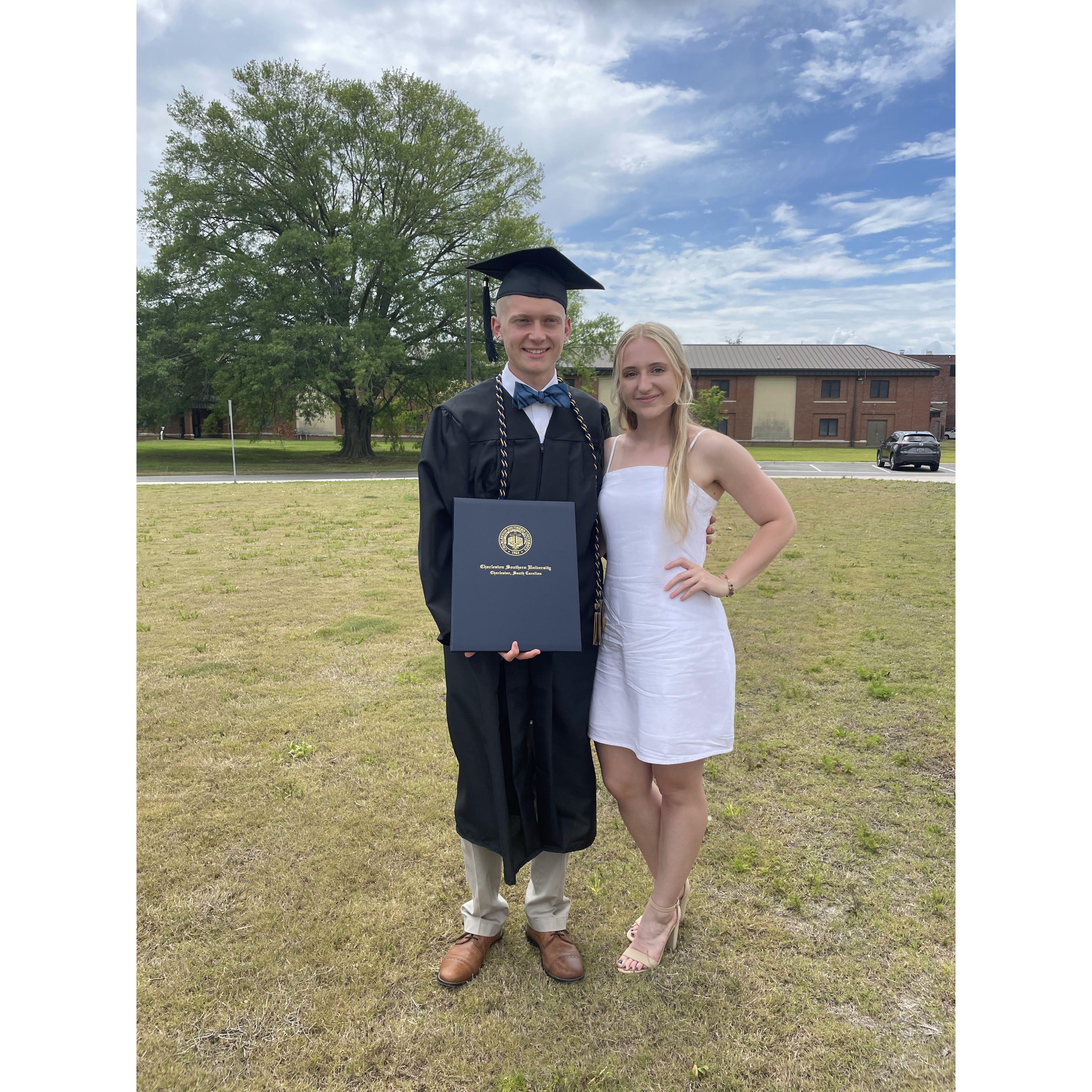 Jordan graduated from Charleston Southern University with a degree in Biochemistry