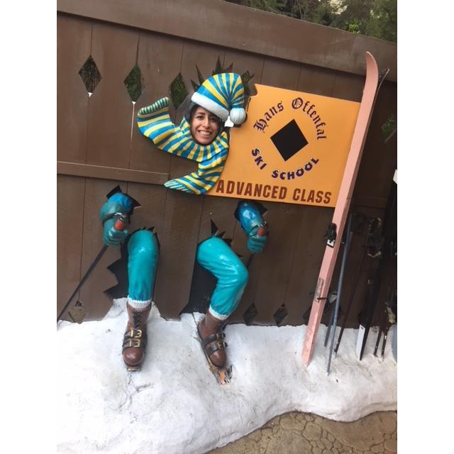 Don't mind us, just skiing around!