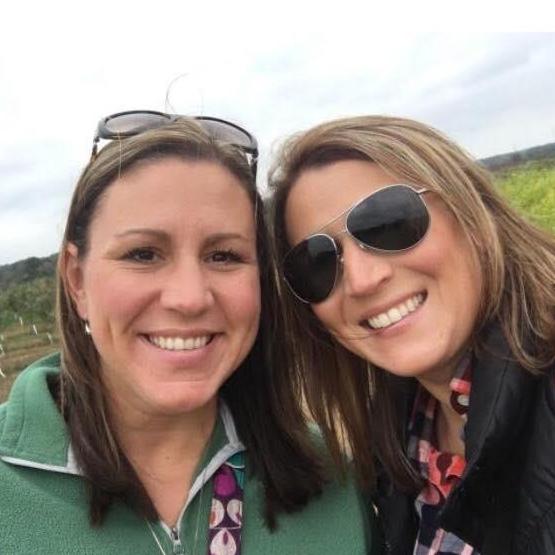 Pam & Sandi enjoying a day at Jollay Orchard