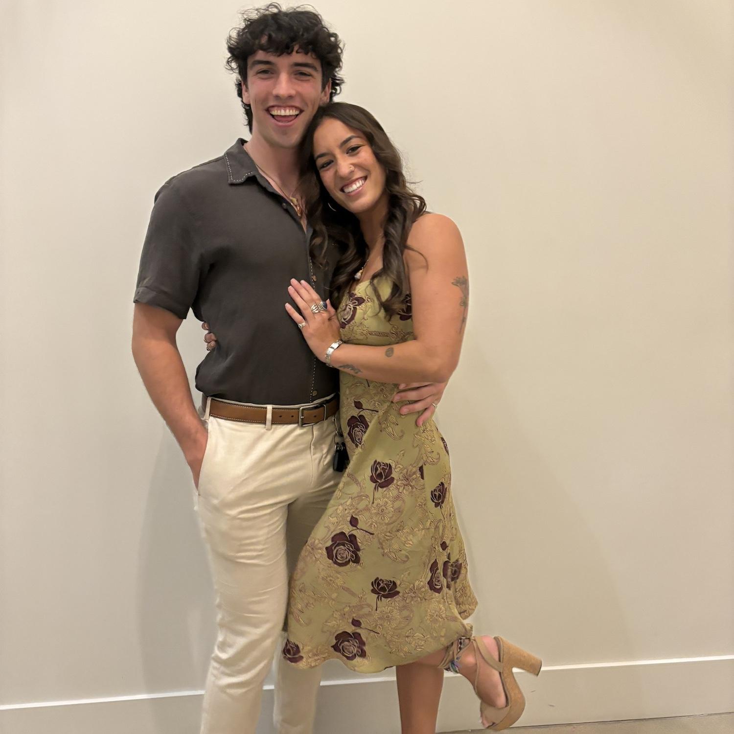 This was the first wedding we went to together, shout out the Olsons