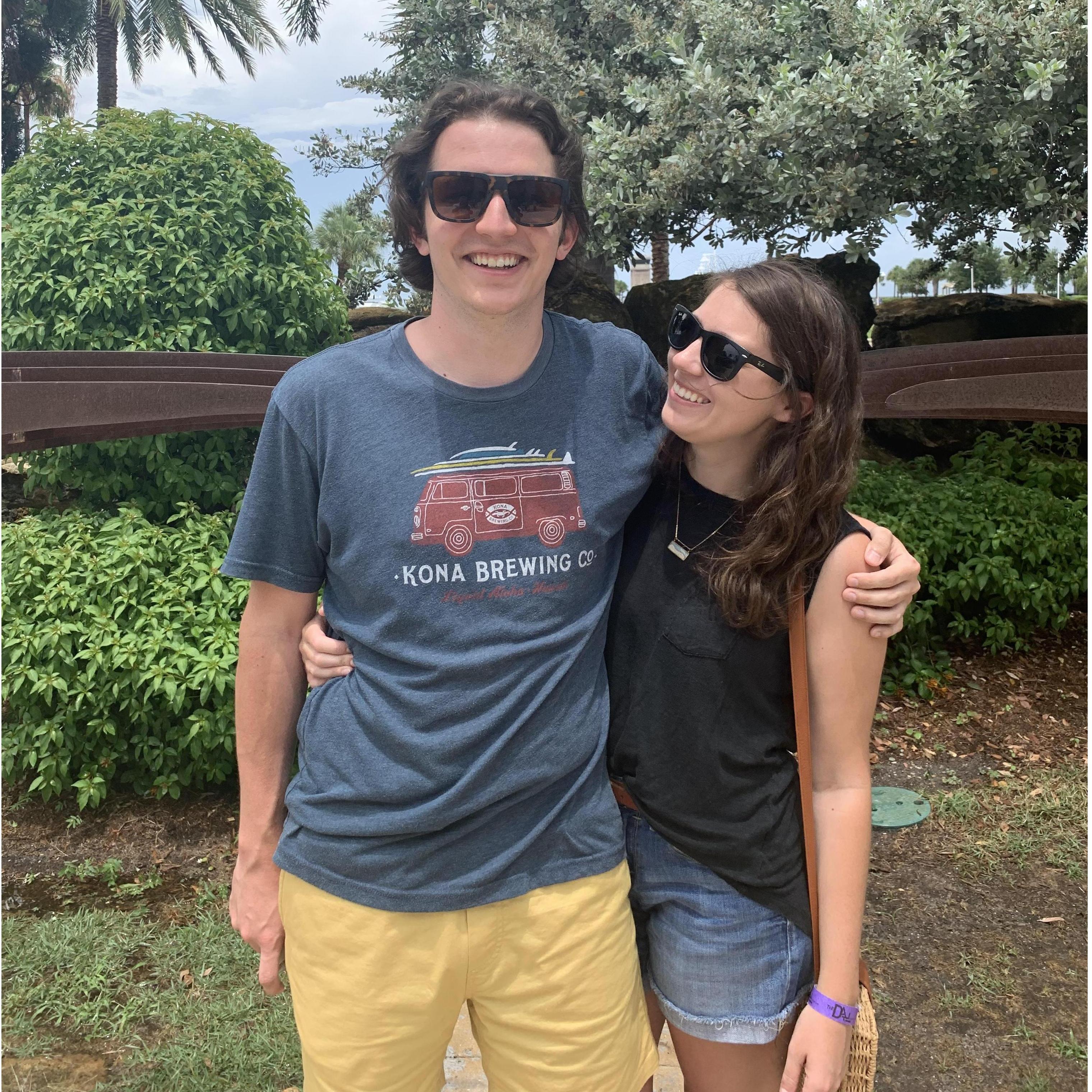 Our first big trip to St. Petersburg, FL. Elizabeth met Sam's dad, Tom