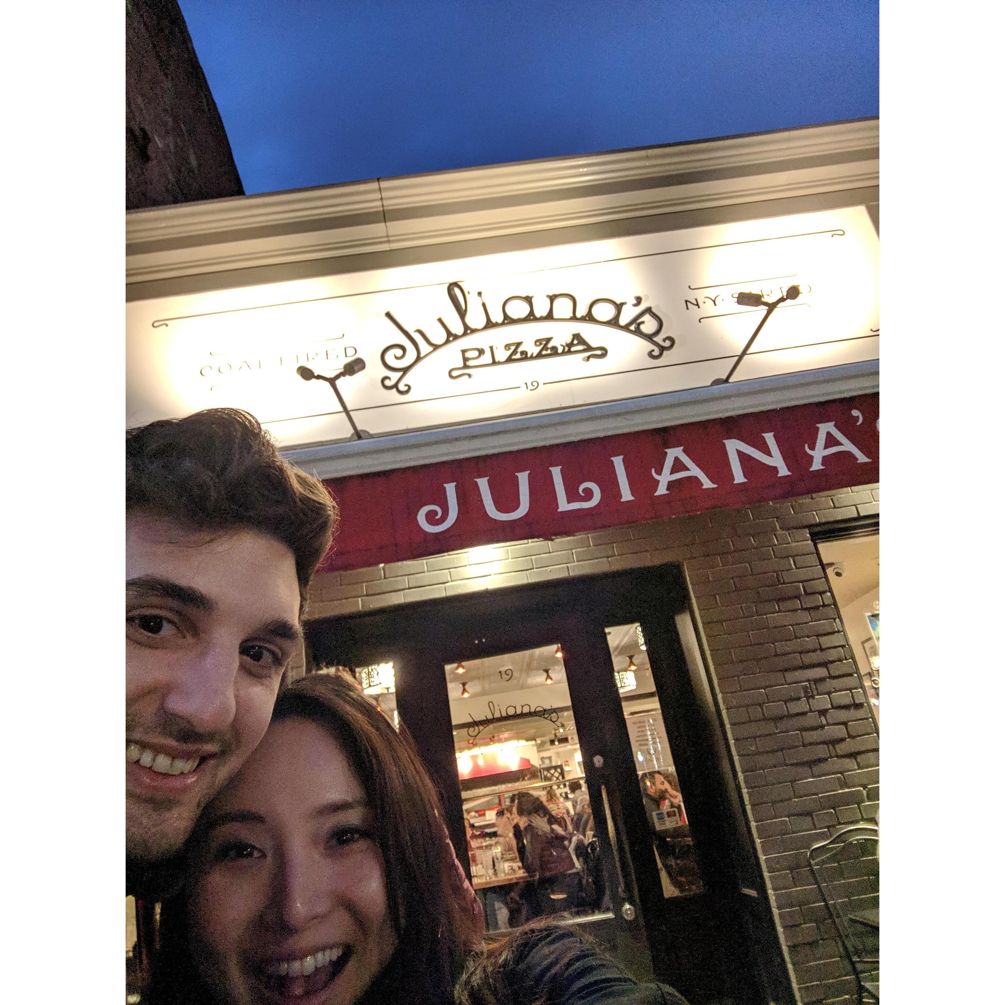 Our favorite … NY style pizza!
