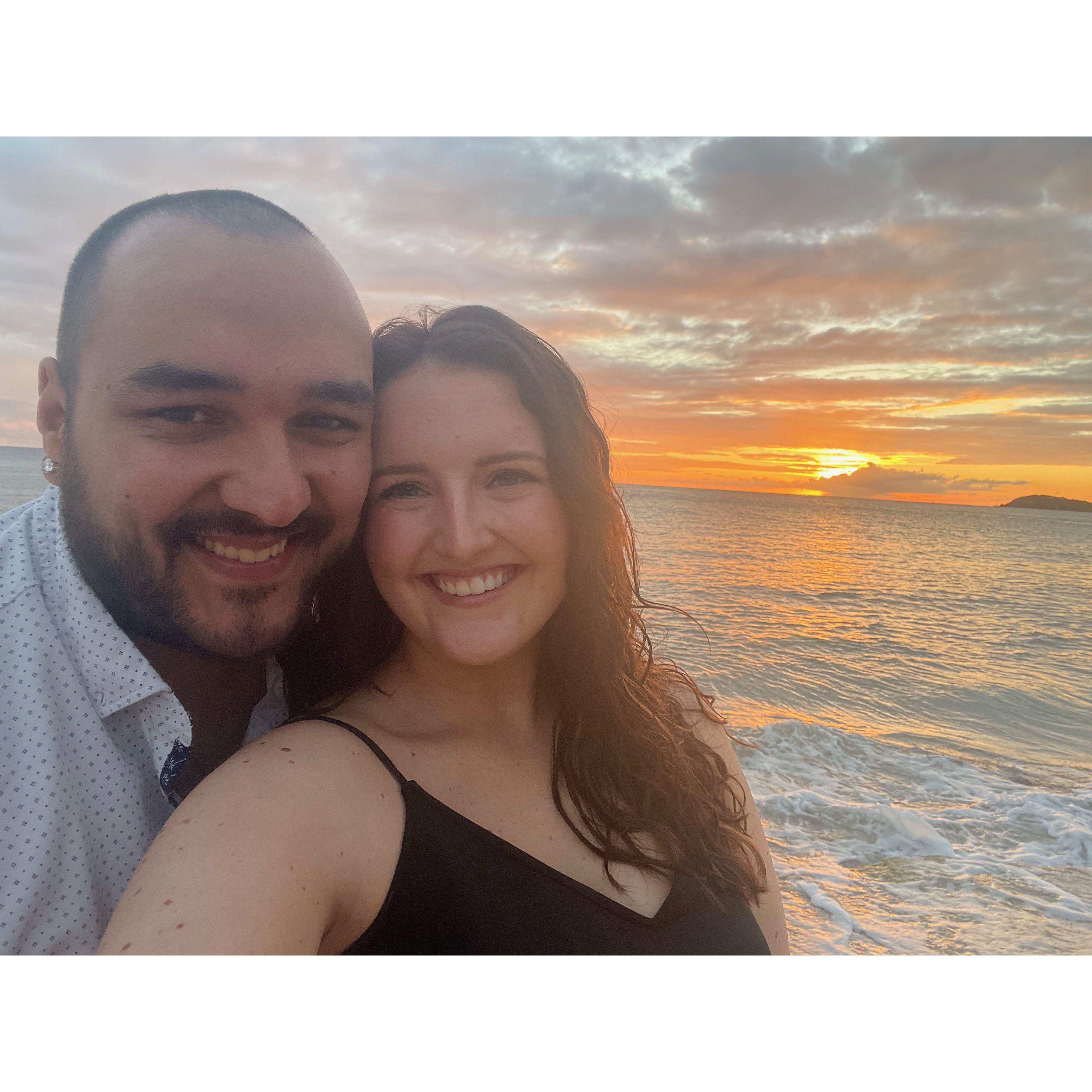 Our favorite sunset yet has been in St Thomas