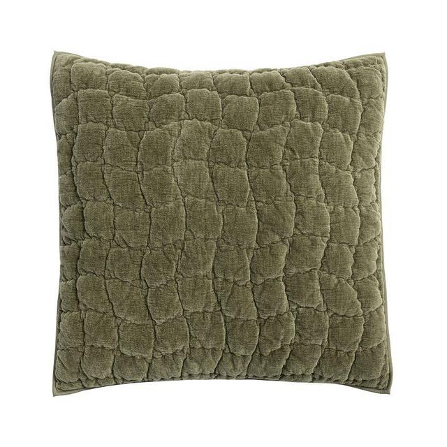 Cozy Cloud Vevlet Quilted Sham, Euro, Loden