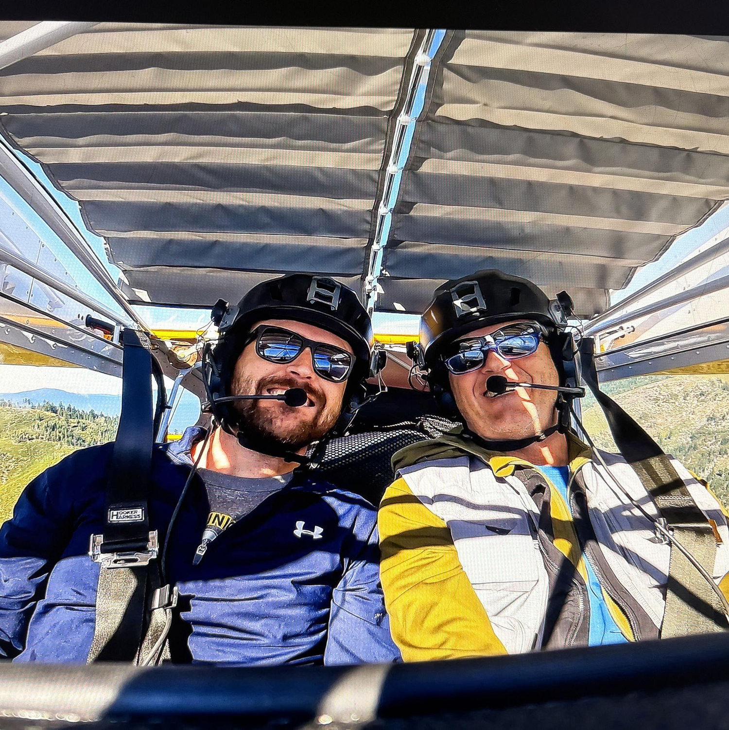 Sheridan and Page in their plane.