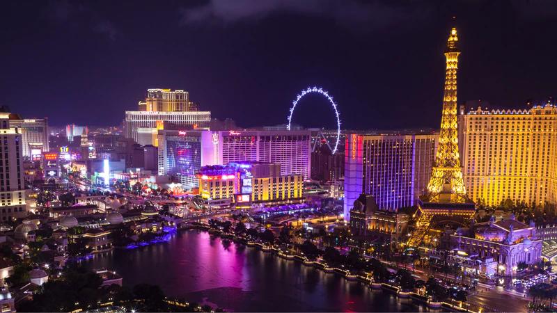 Sky view of the strip
