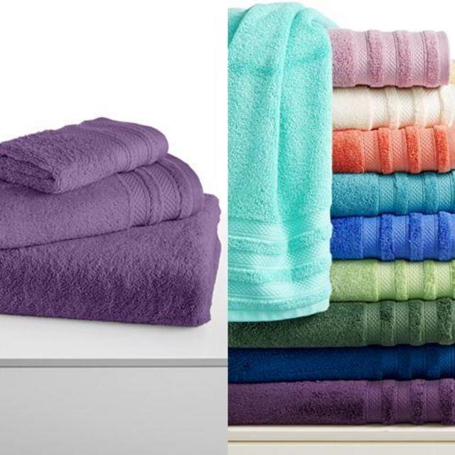 Classic Pima Cotton 33" x 64" Bath Sheet, Color: Plum Only at Macy's
