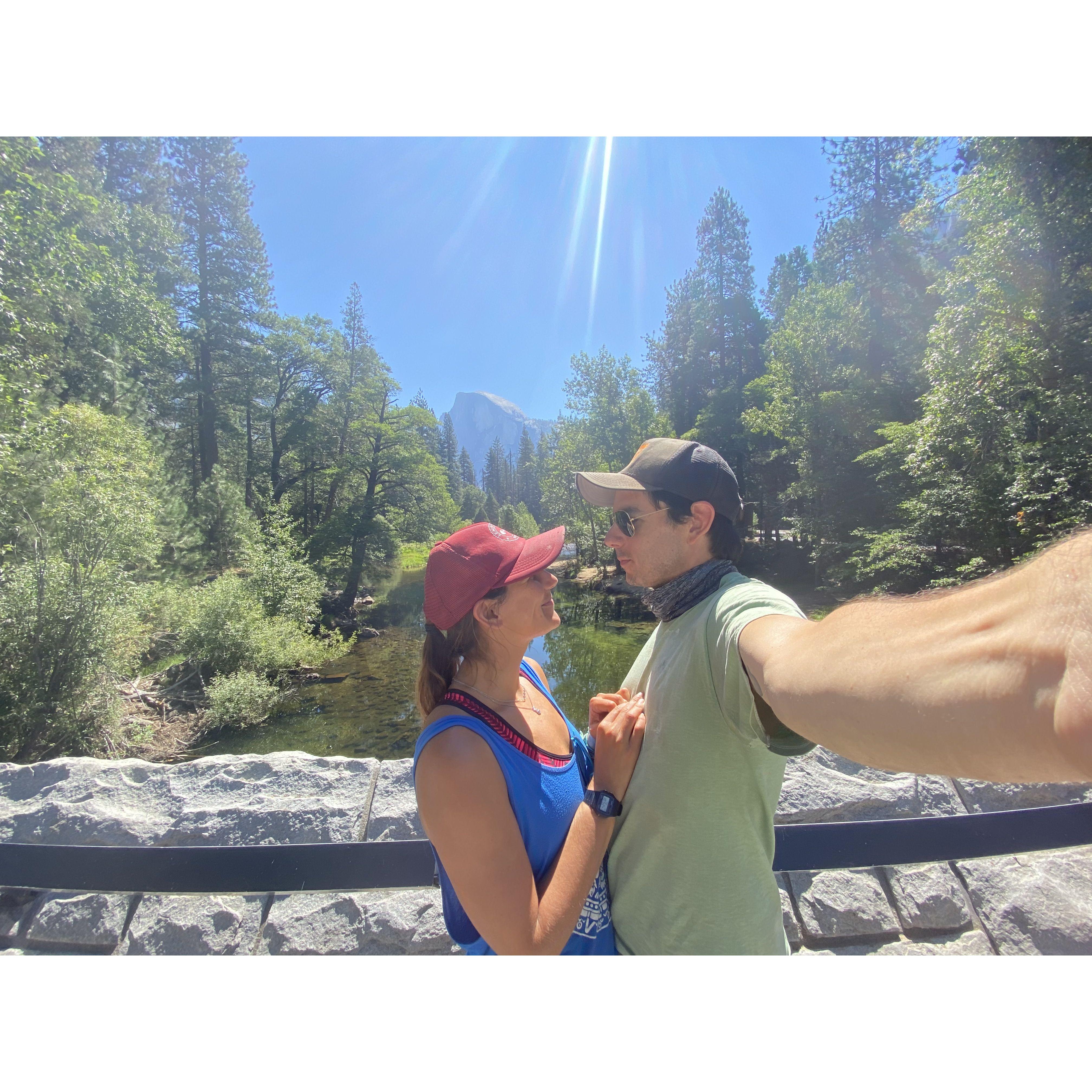View of Half Dome in Yosemite