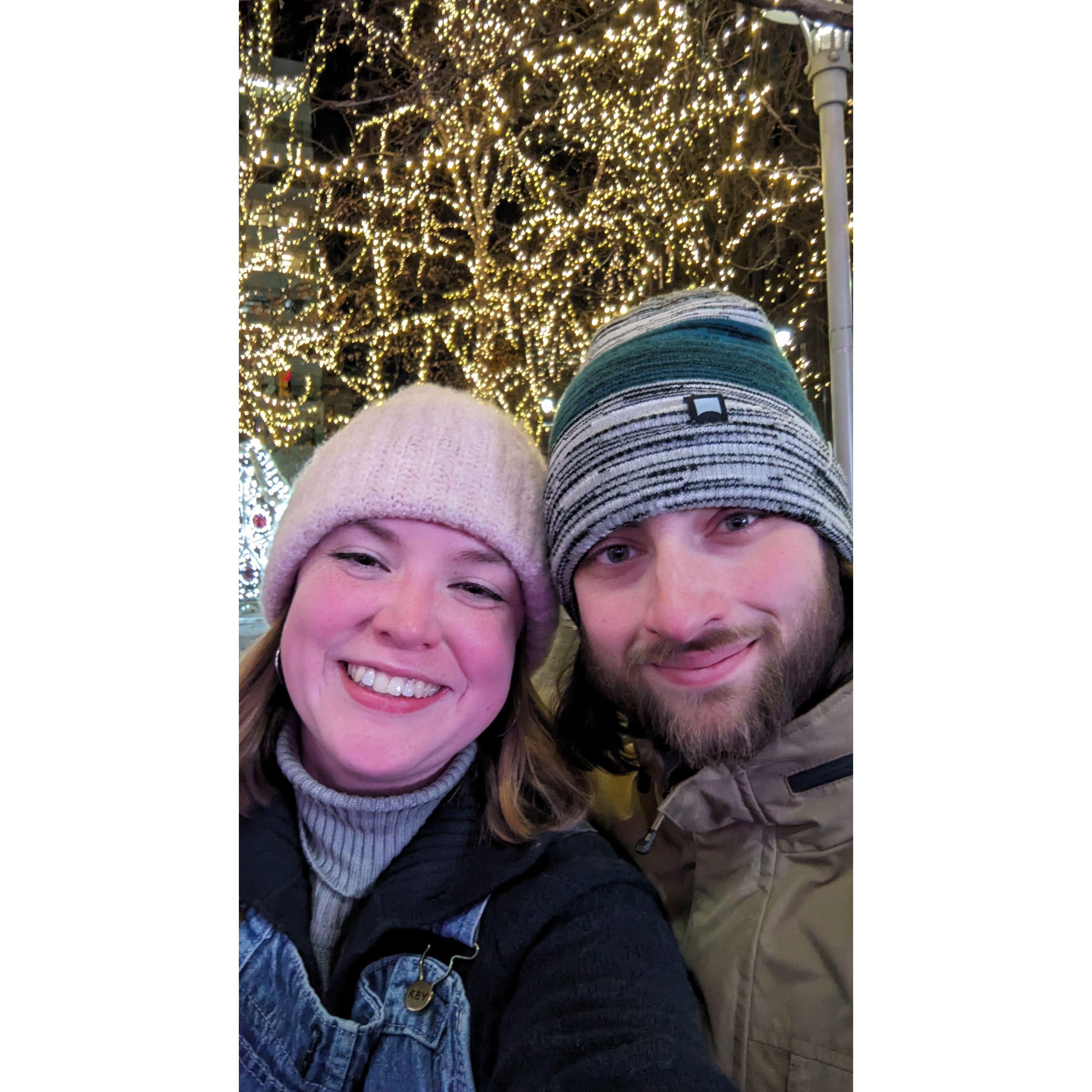 Ice skating in Detroit for the Holidays 2024