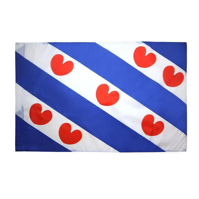 Province of Fryslân Flag 2' x 3' for a pole - Friesland flags 60 x 90 cm - Banner 2x3 ft with hole - AZ FLAG
