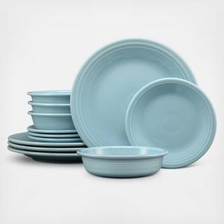 Classic Rim 12-Piece Dinnerware Set, Service for 4