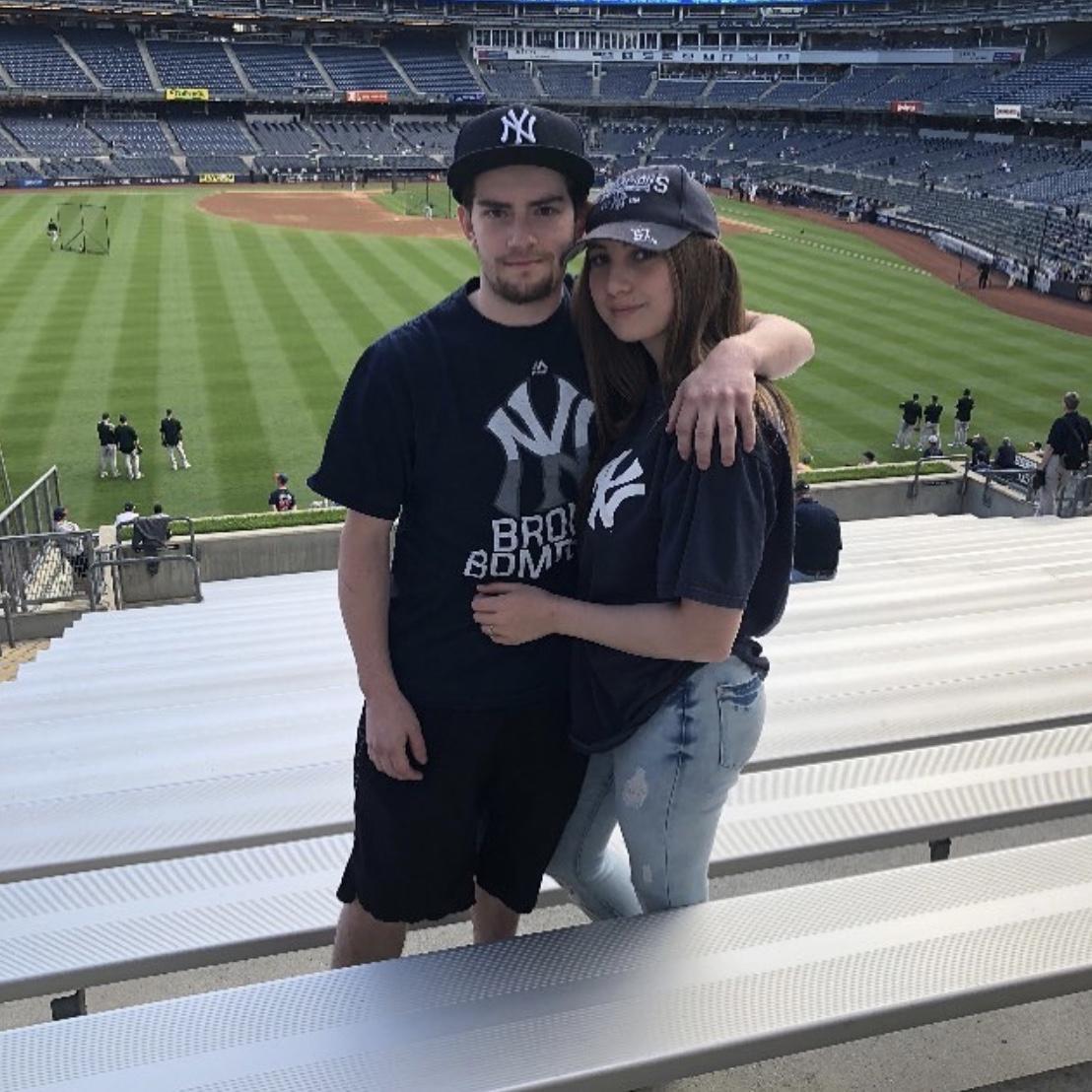 Our first Yankee game!