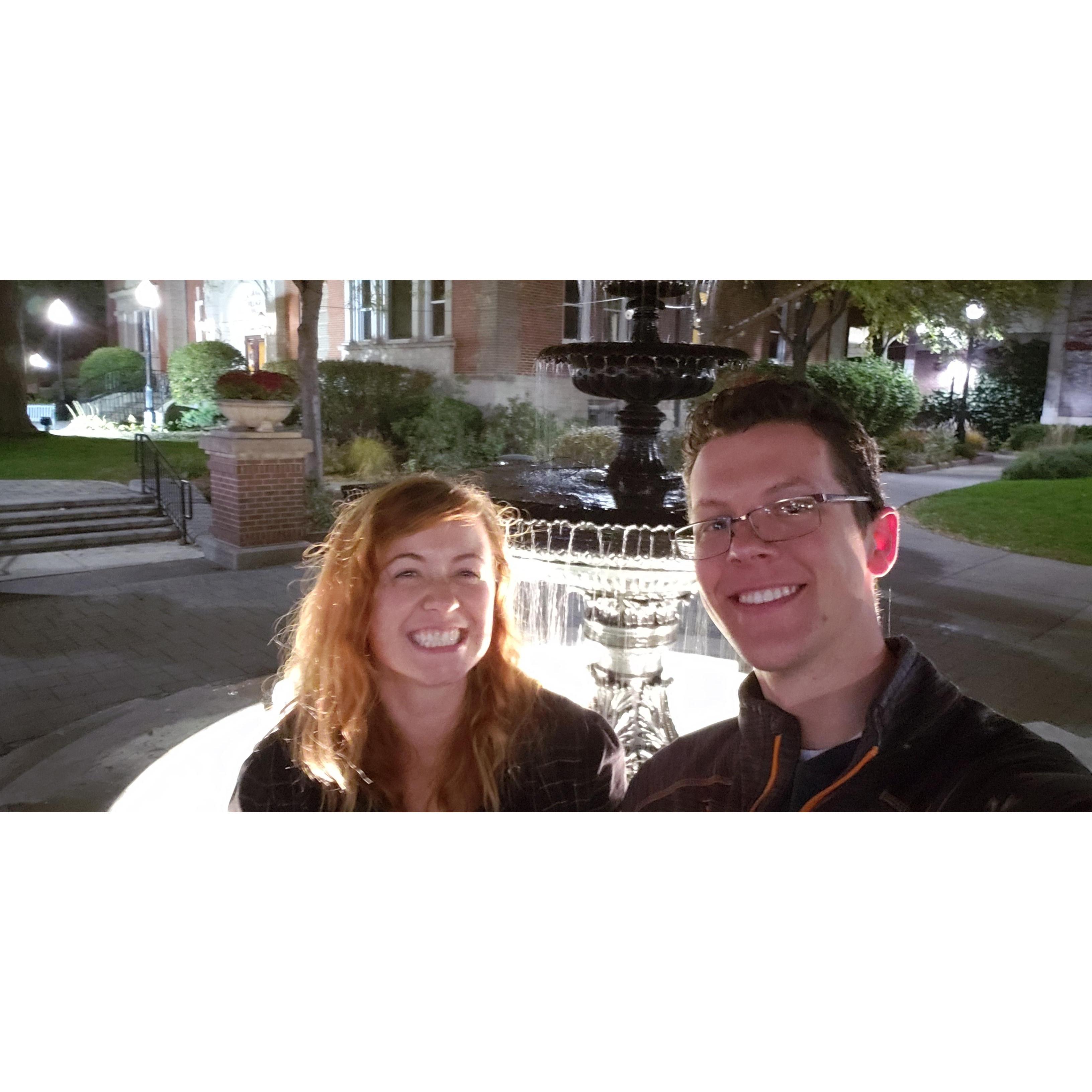 Our first date.