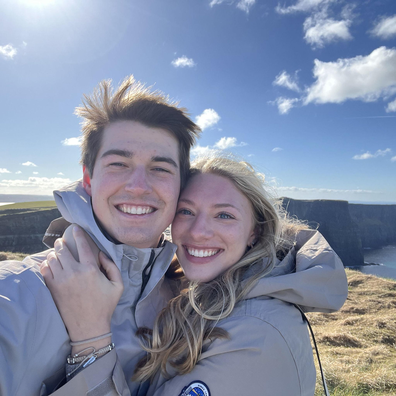 Enjoying the Cliffs of Moher!