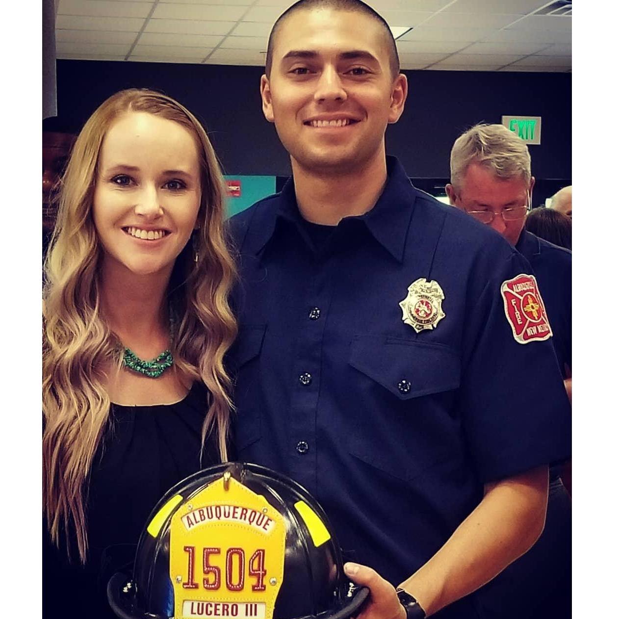 Jesse's graduation from AFR fire academy June 2018