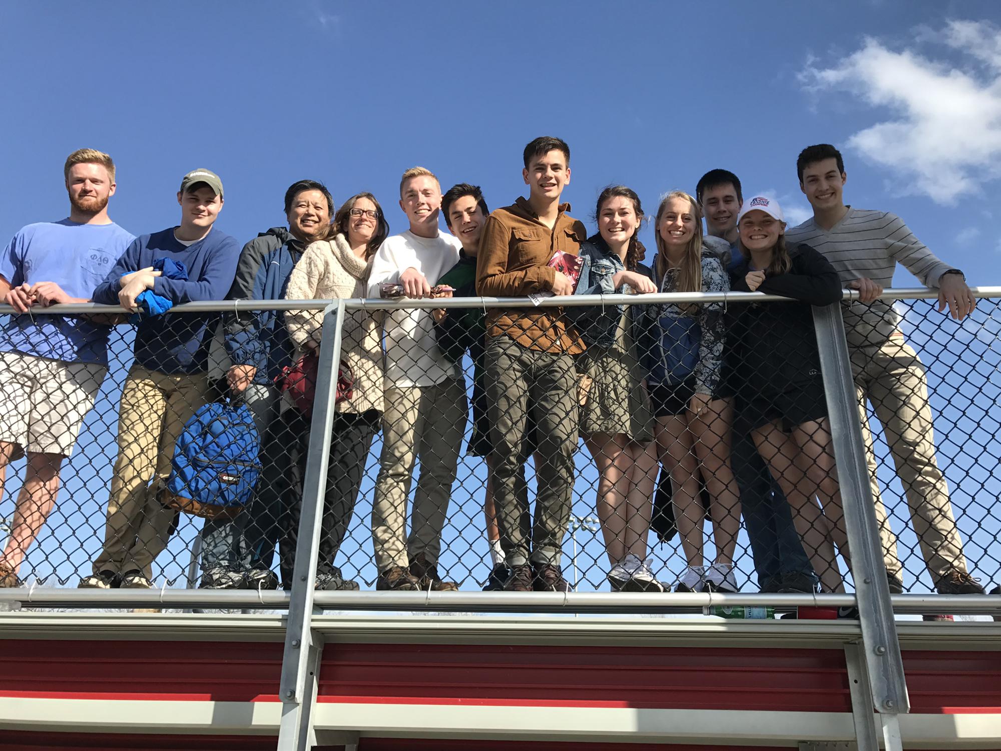 February 2017 in Philadelphia, after cheering on Kirsten and Lafayette Lacrosse before celebrating her 22nd birthday in the city.