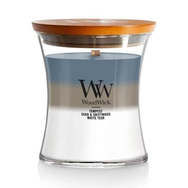 Woodwick Uncharted Waters Medium Hourglass Trilogy Candle