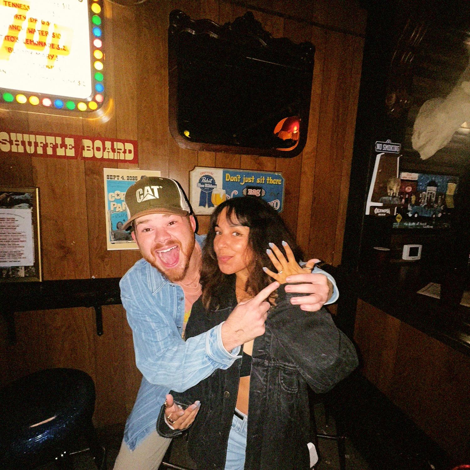 In Nashville!! Engaged in Nashville!!