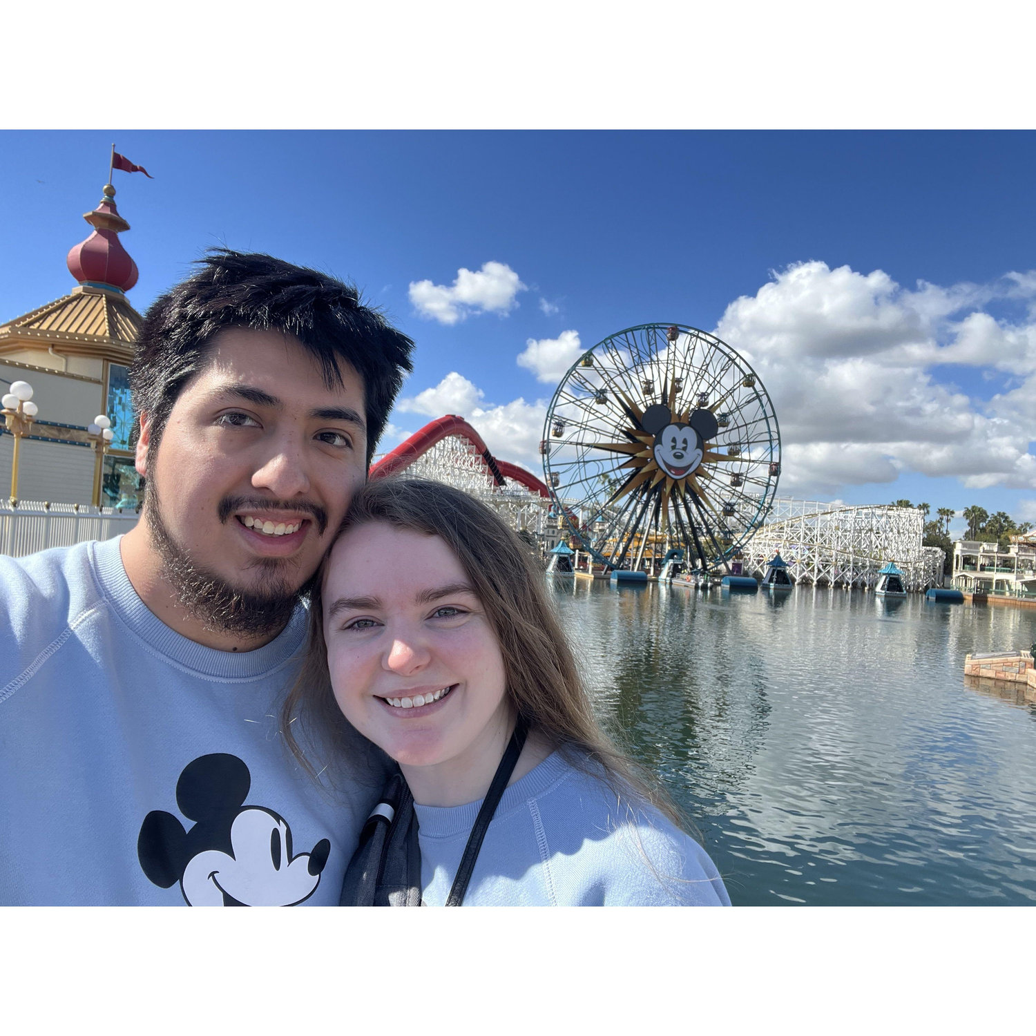 Our first time together at Disneyland!