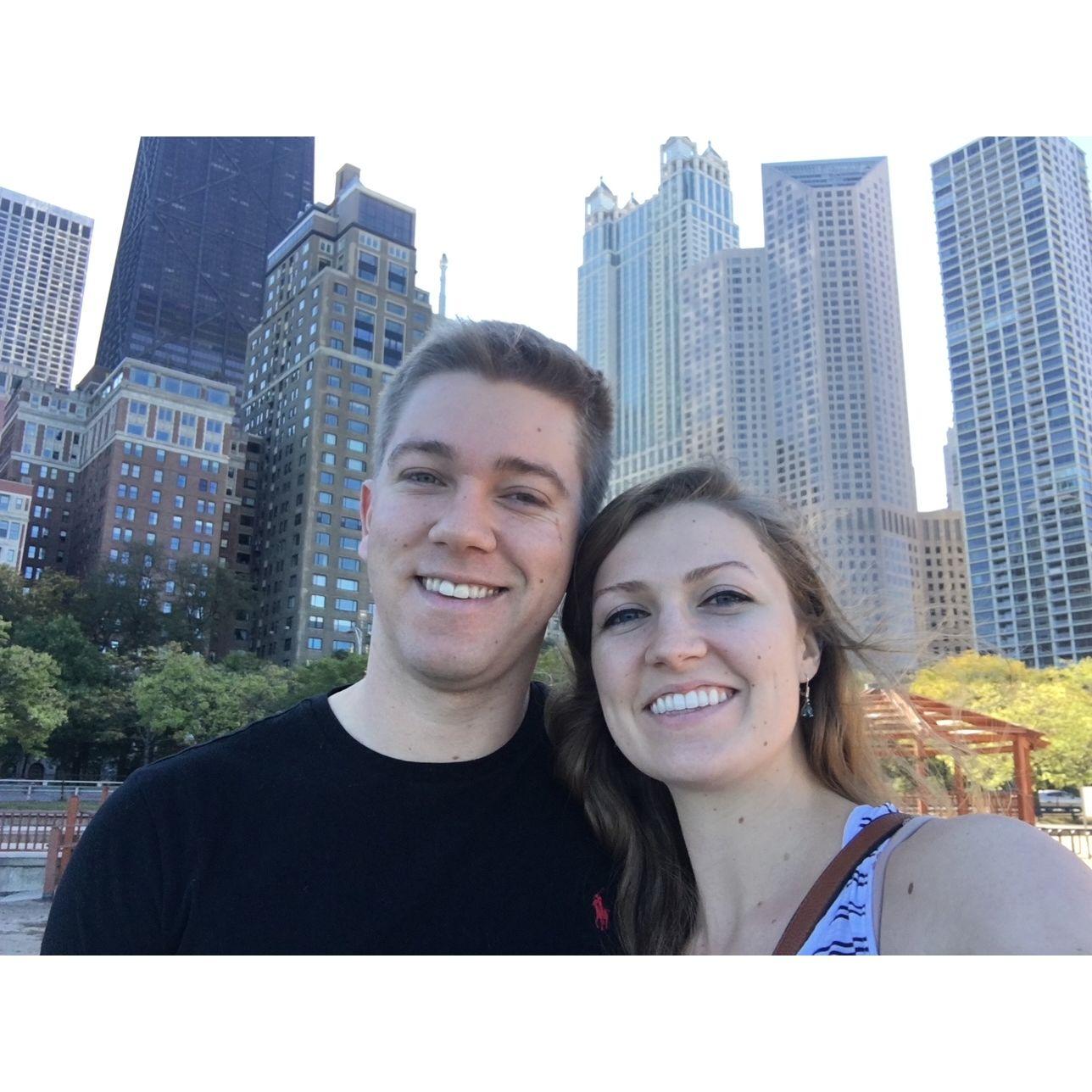 Christian visiting Nicole in Chicago