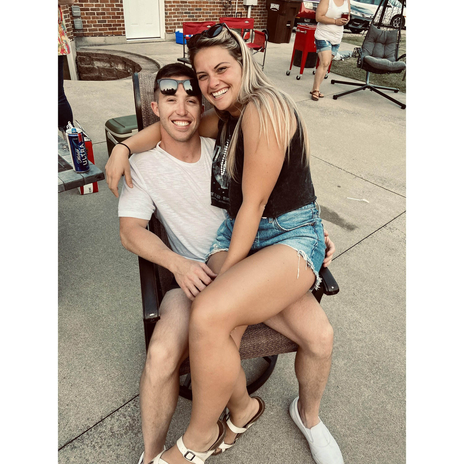 Our first picture together! July 4th, 2021