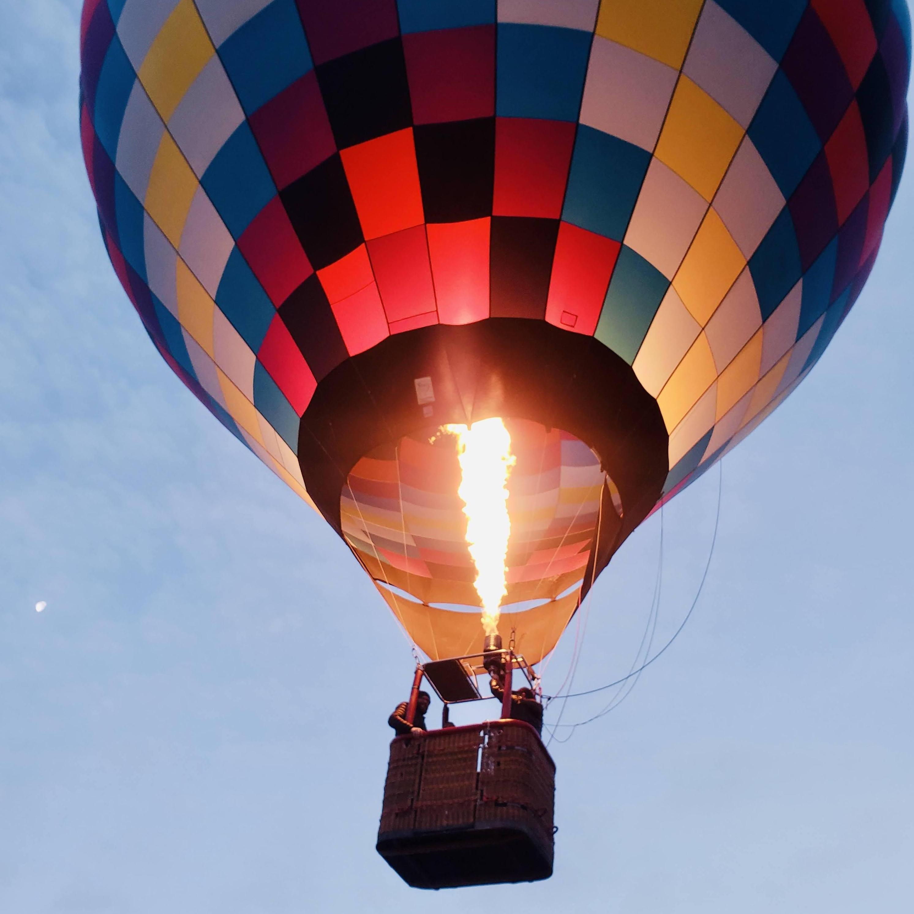 Getting engaged on a hot air balloon was pretty...lit.