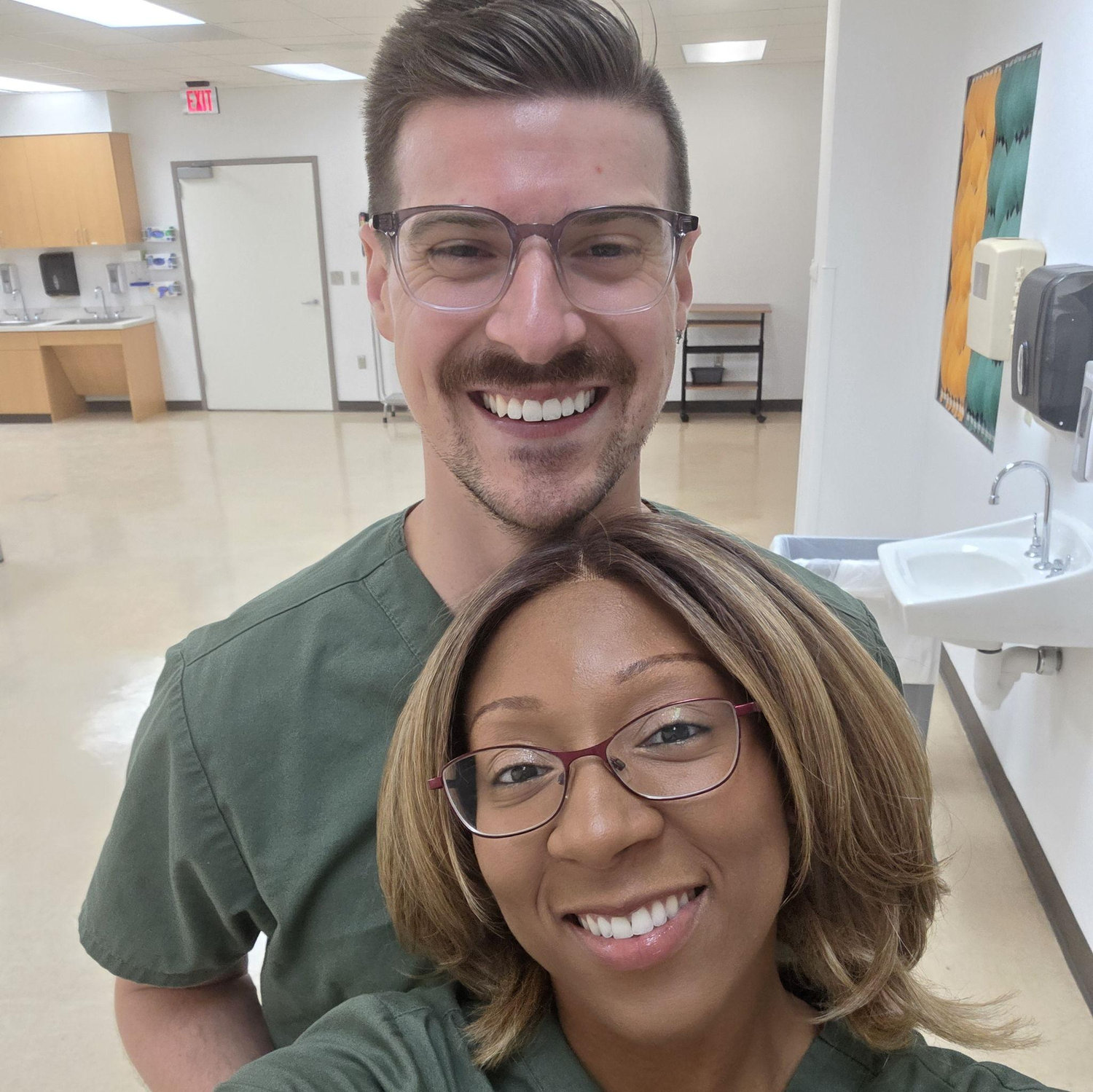 Bring your Wife to Work Day! Watching Vanessa's compassion while she assisted me with my patients made my heart melt. She did the hard tasks with so much grace! Matt is an INCREDIBLY TALENTED HEALER!