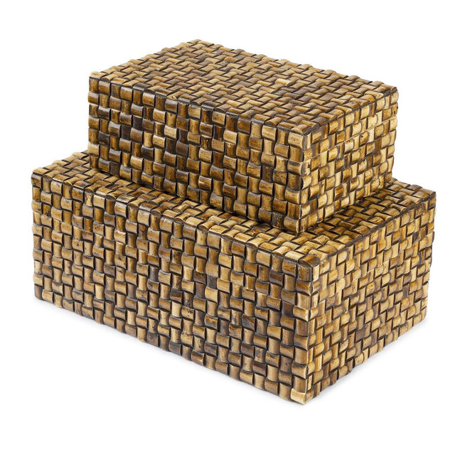 GAURI KOHLI Nomad Decorative Boxes, Set of 2