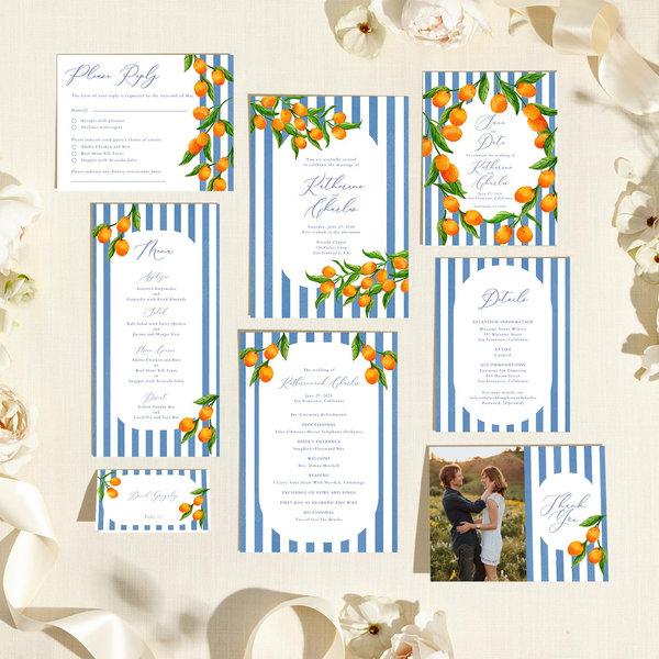 Tropea Classic | Denim Blue | Zola Save The Dates