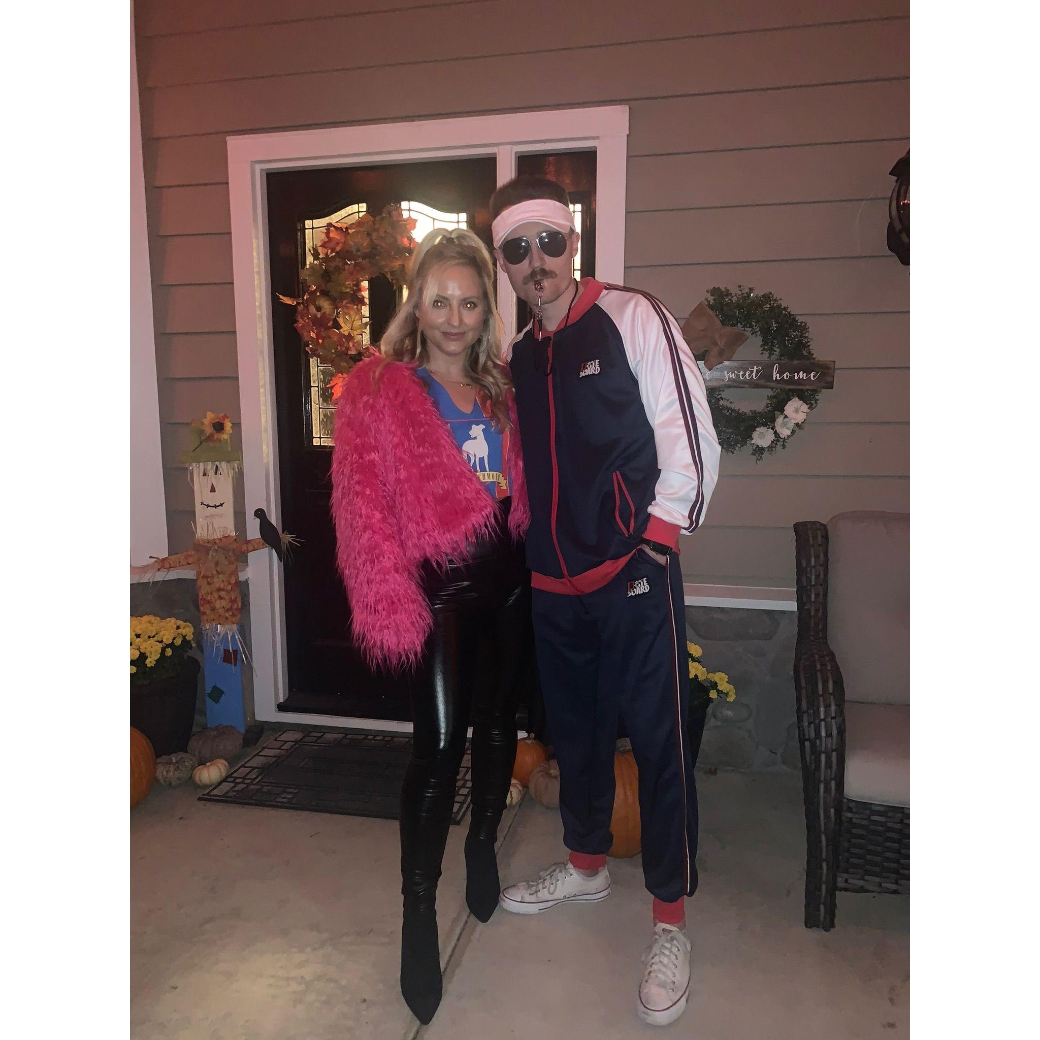 Keely and Coach Lasso heading out for Halloween with friends in Rocklin, October 2022.