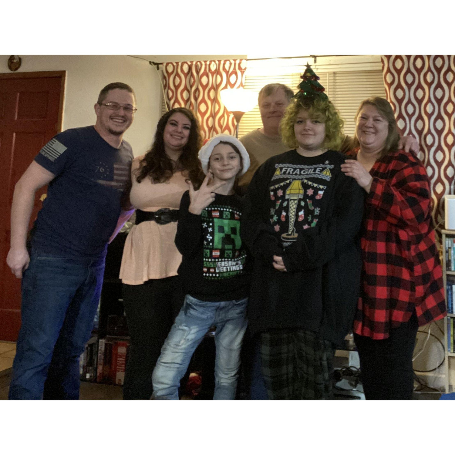 First Christmas together with Heathers family