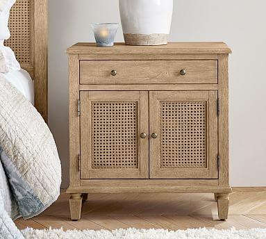 Sausalito 28" Cane Cabinet Nightstand