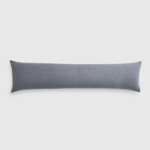 European Linen Oversized Lumbar Pillow in Nightfall