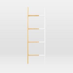 Solid Manufacturing Co. Decorative Found Ladder, Large (White Ash), White