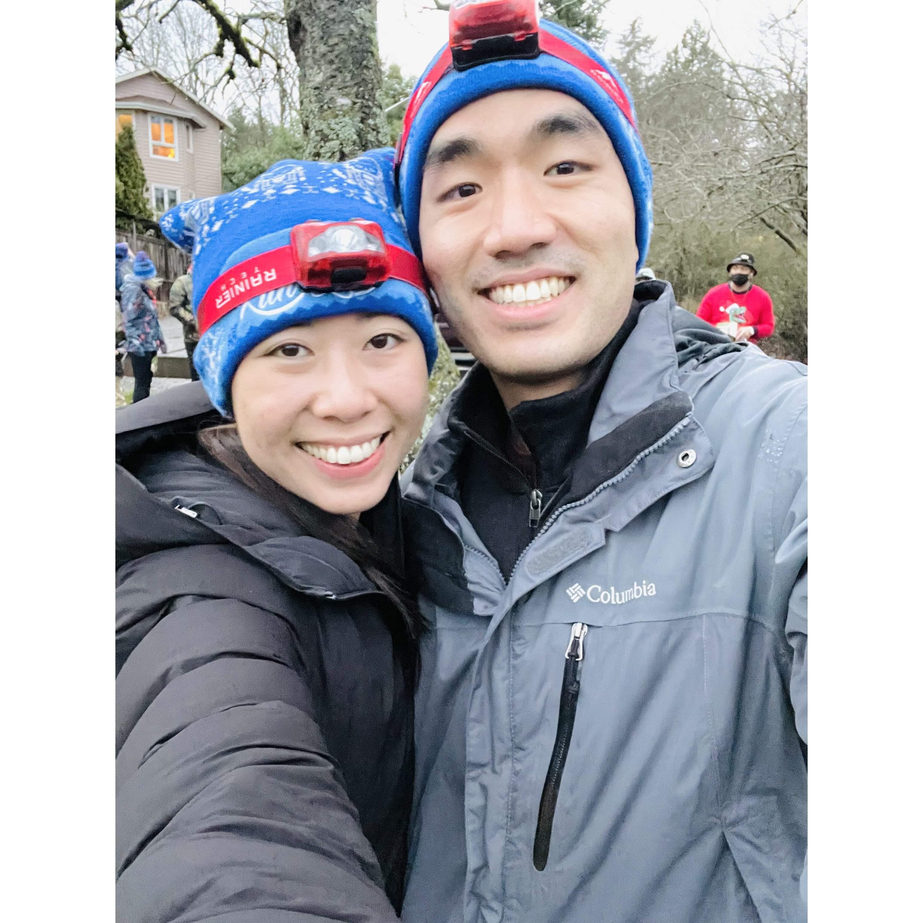 When we decided to run a 5K before Christmas...