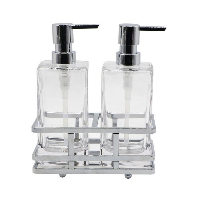 Anaheim 3-Piece Lotion Caddy Set in Chrome