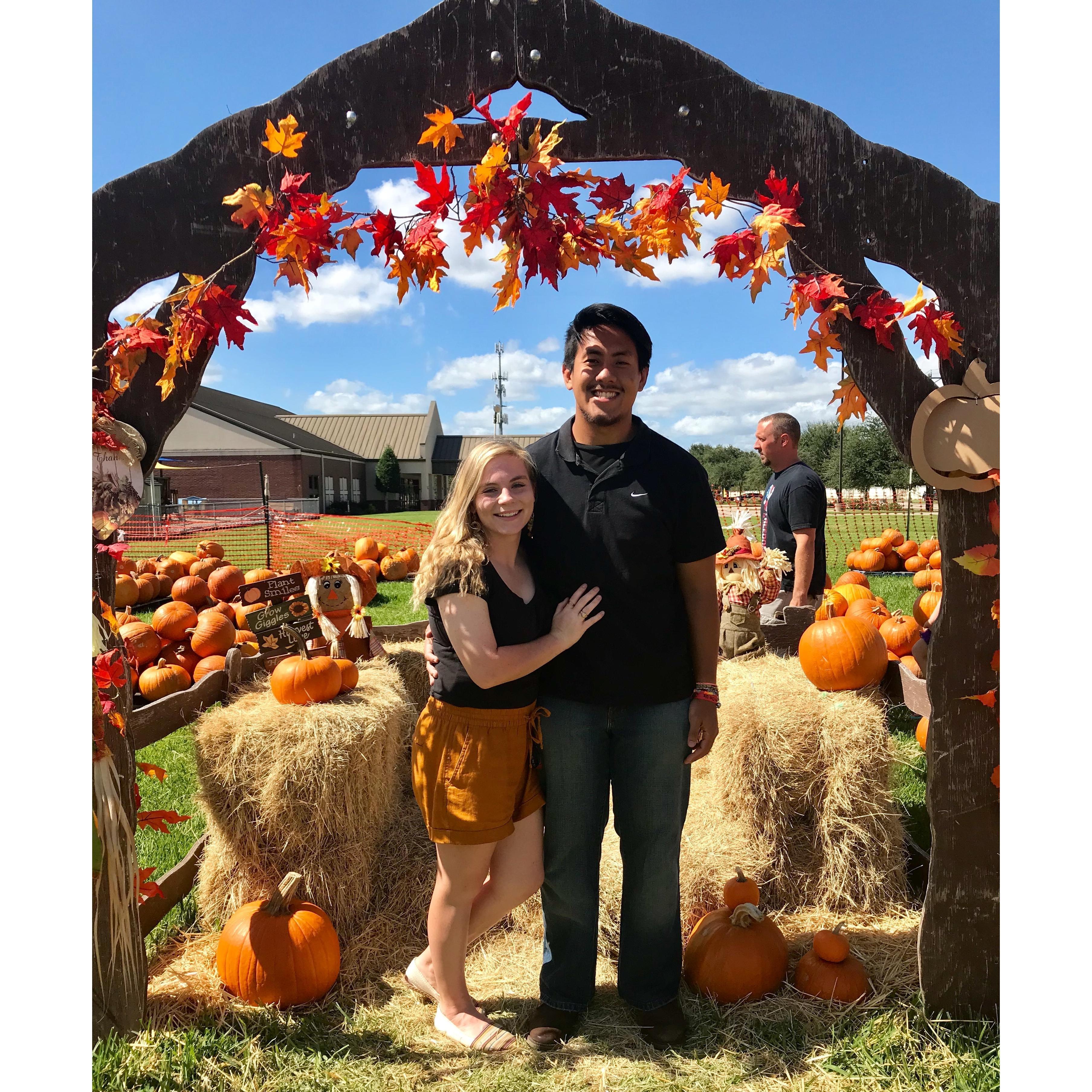 Their relationship started because of running the BHUMC pumpkin patch together in 2017.